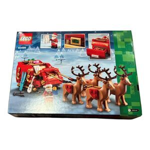 LEGO Christmas Santa’s Sleigh with Reindeer & Santa Claus **NEW** (40499) Sealed